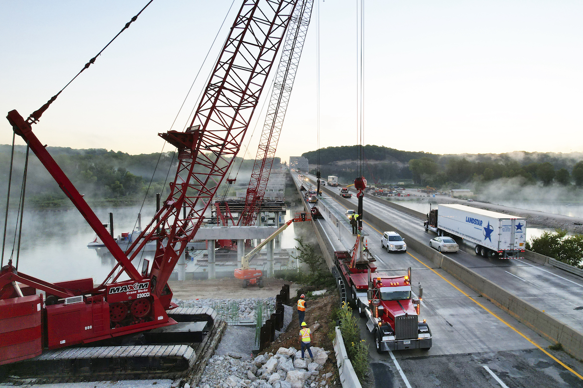 In addition to critical rural-area bridge repairs, the Focus on Bridges program helped fund the new I-70 Rocheport Bridge, which serves as an essential freight corridor.