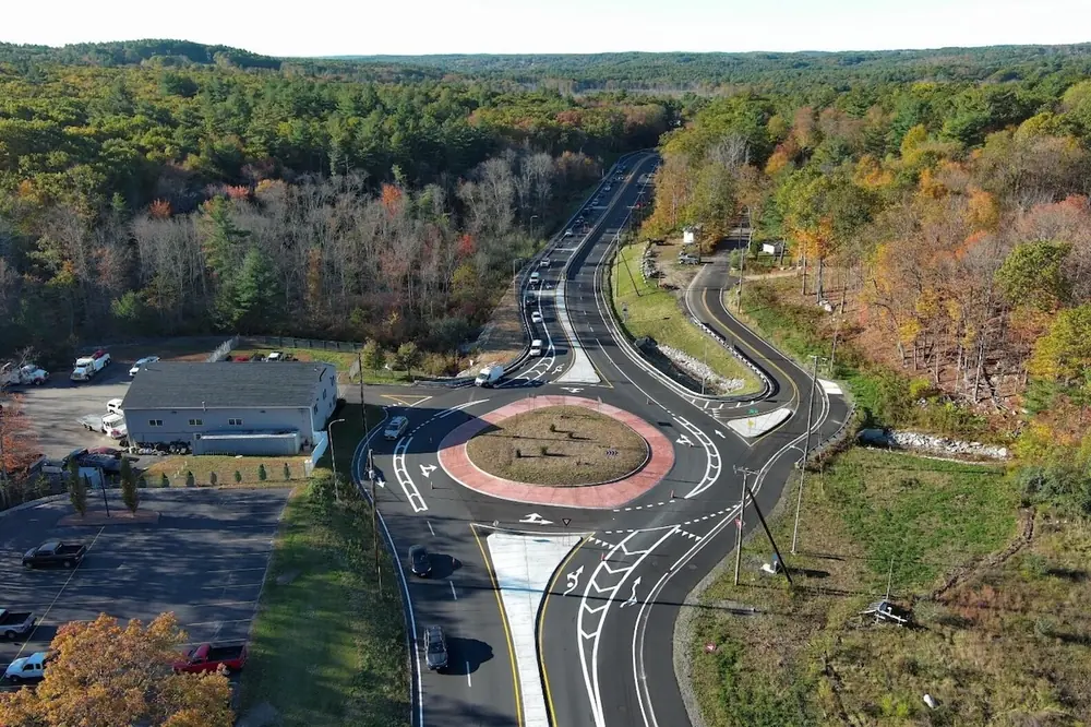 Reconstruction of Route 20 in Charlton and Oxford, Massachusetts (Photo courtesy of MassDOT)