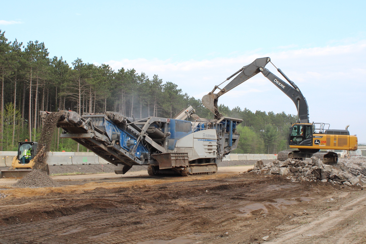 An 8.4-mile stretch of Interstate 94 is being upgraded between the U.S. 53 interchange and Mallard Road.
