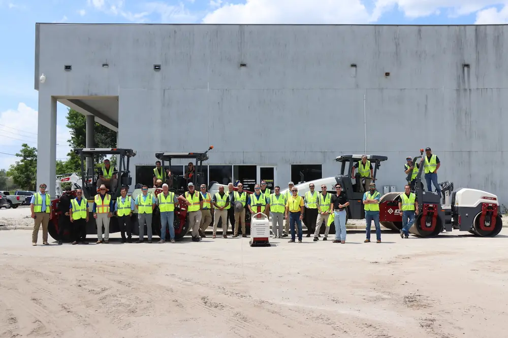 Dynamic Equipment Group employees from across Florida recently participated in comprehensive sales training and product introduction sessions in preparation for the company's partnership with Dynapac North America.