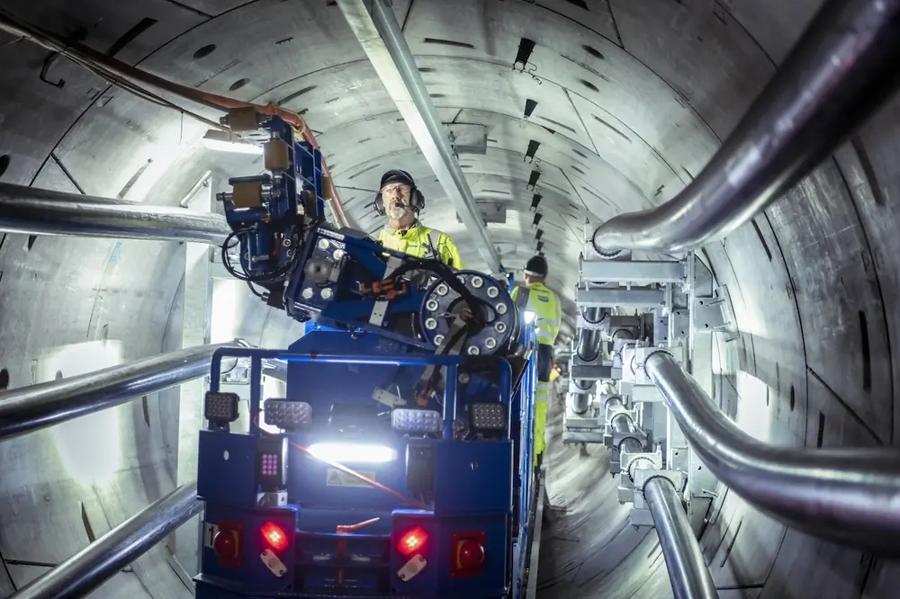 In Balfour Beatty’s London Power Tunnels 2 project, a live view of the plan made intense coordination easier. (Photo courtesy of LPT2)