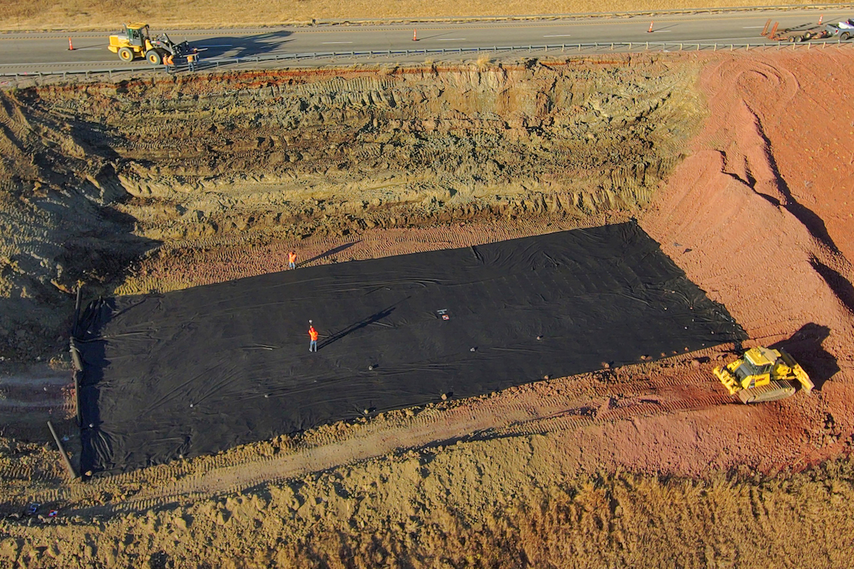 While performing slope stabilization work, the team expects to remove more than 180,000 cubic yards of failed soil.