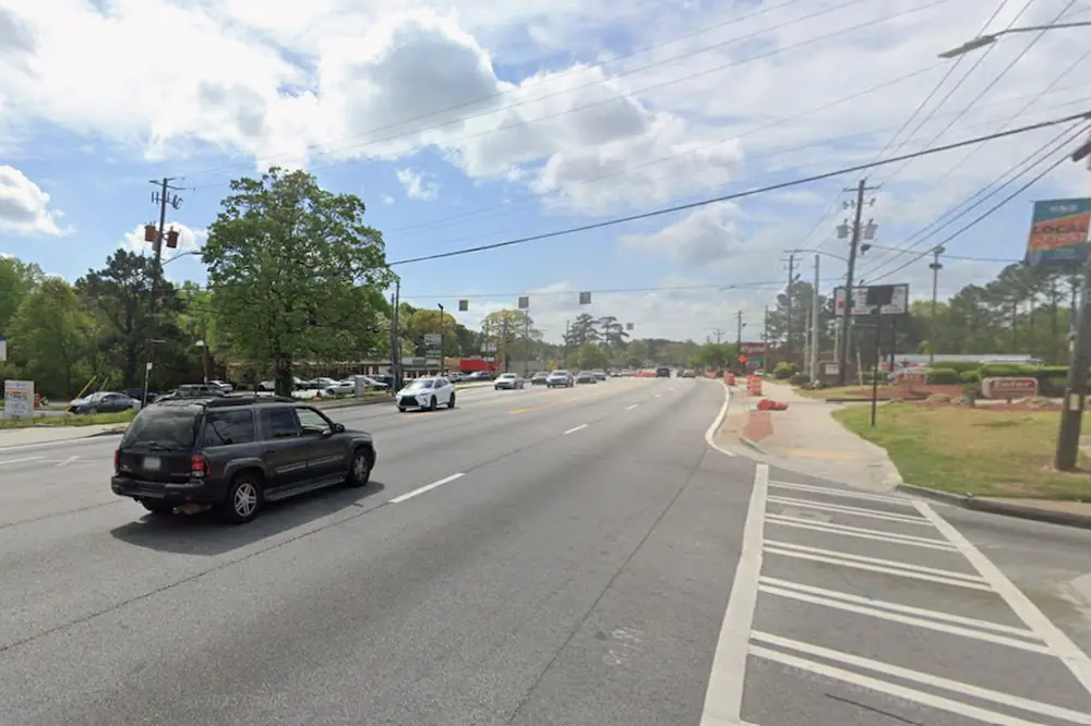 Old National Highway Safety Improvements project in South Fulton, Georgia (Photo courtesy of GDOT)