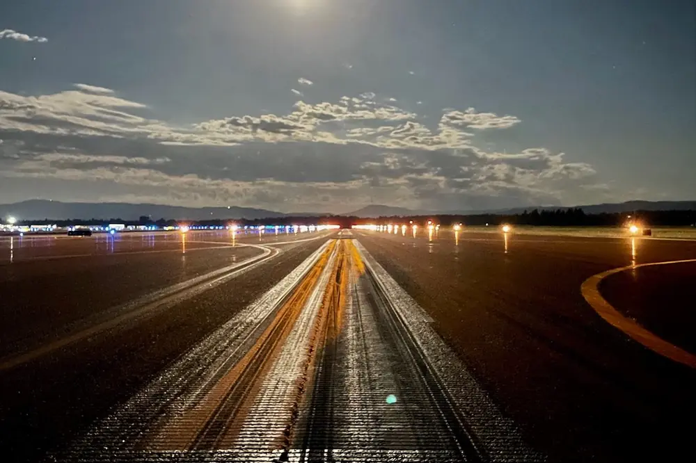 Runway 2/20 rehabilitation (Photo courtesy of Glacier Park International Airport)
