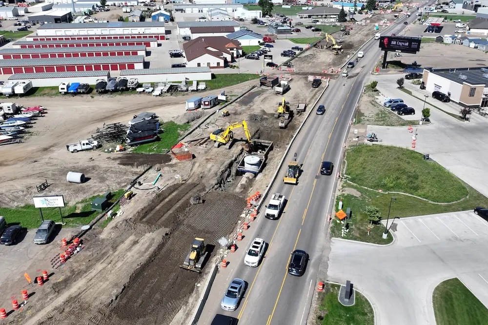 The project on Memorial Highway is addressing roadway deficiencies, reducing conflict points, and improving multi-modal transportation.