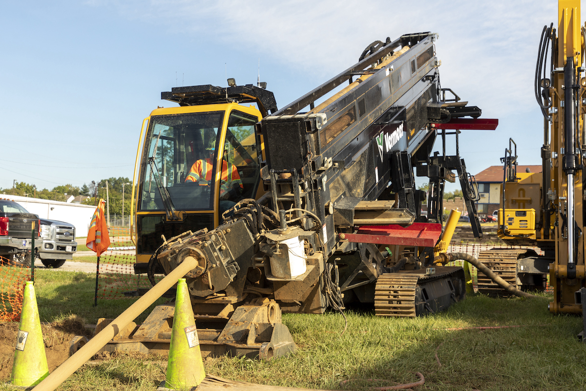 T B Landmark keeps multiple Vermeer D100x140 S3 Utility Directional Drills in their fleet.