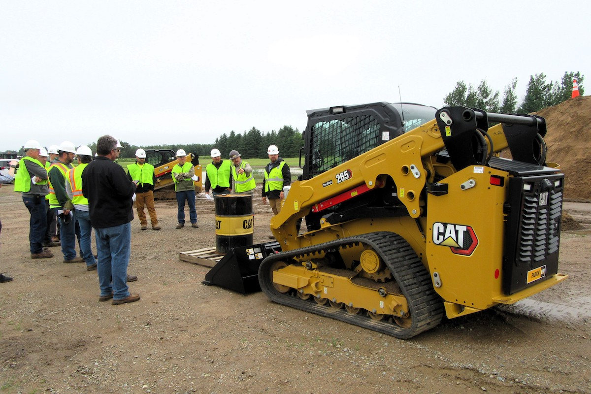 Operators listen to instructions before taking on the challenge.