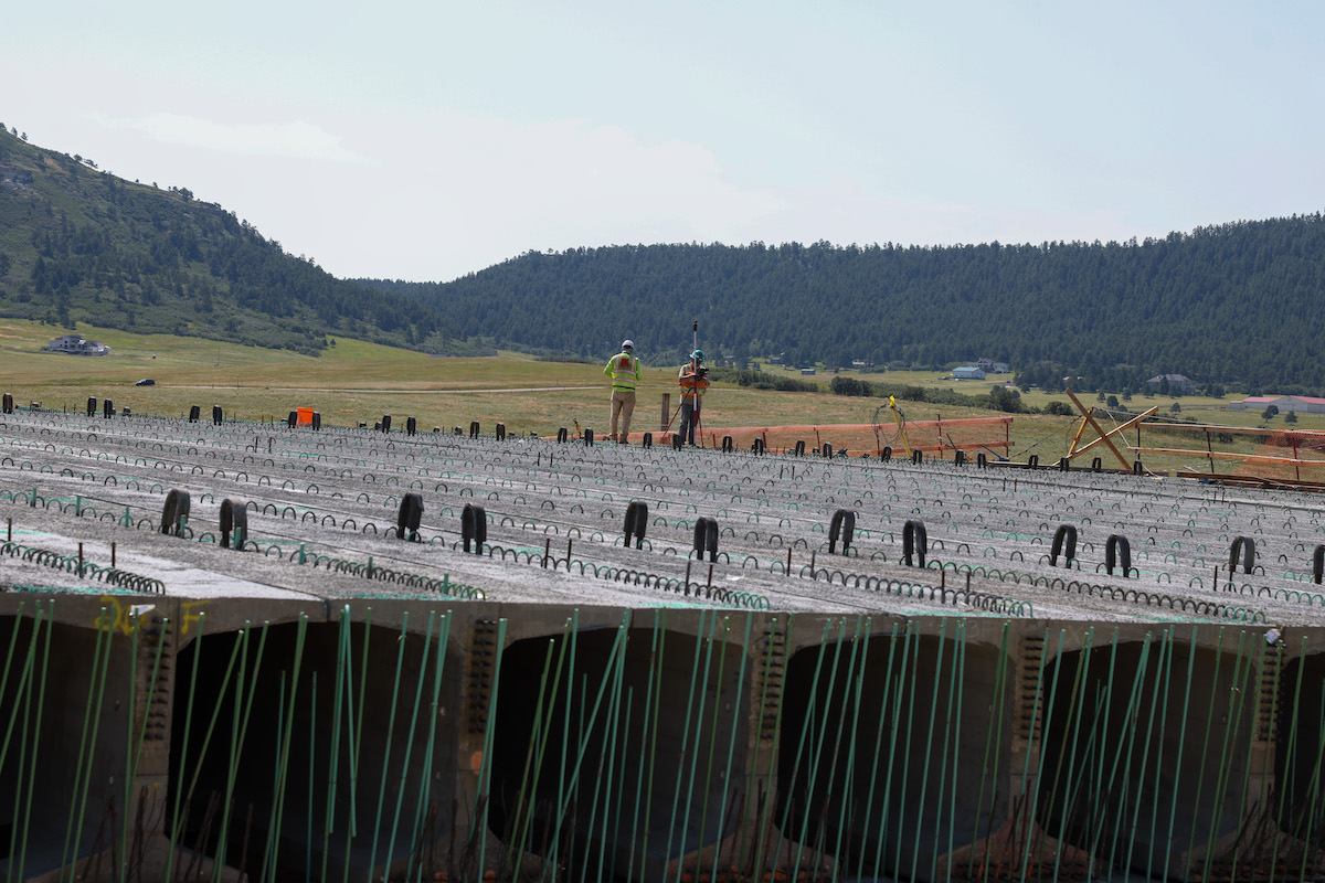 The girders will support the overpass structure.