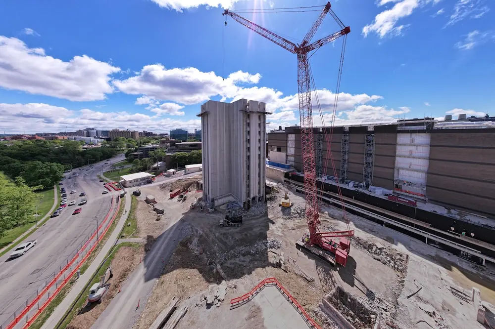 Taken in May 2026, this photo demonstrates the progress the team has made on demolition, which is approximately 30 percent complete. (Photo courtesy of O’Rourke)