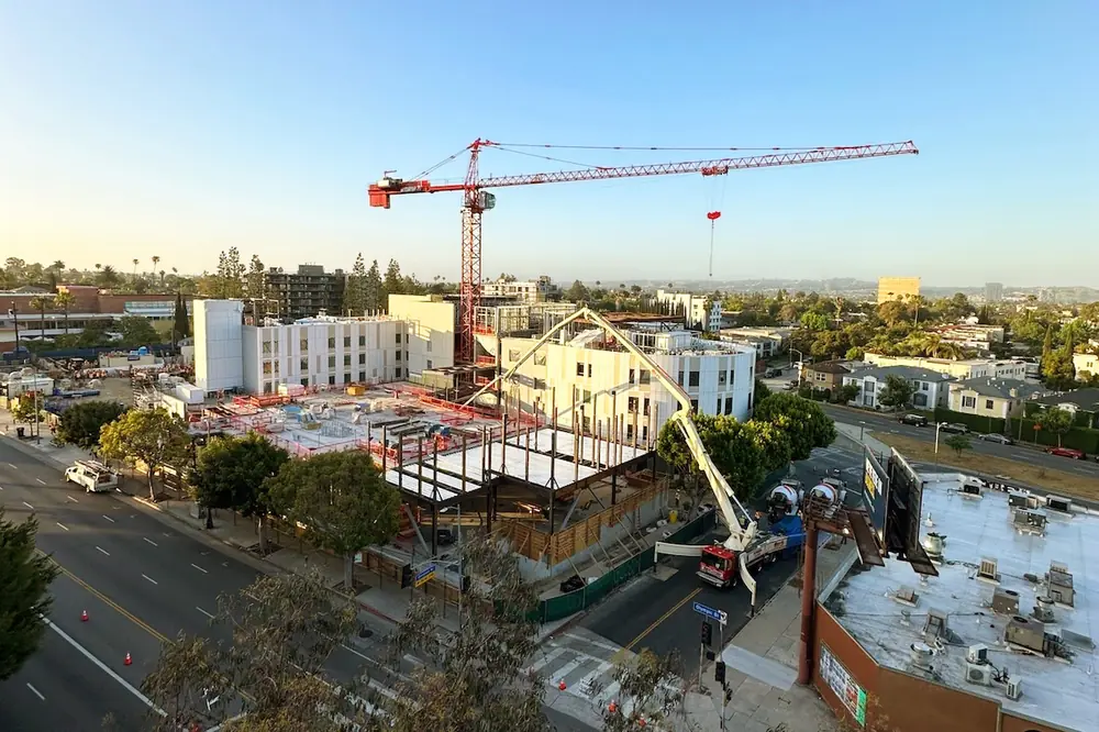 UCLA Health’s new neuropsychiatric hospital is being built on a site with four pre-existing buildings.