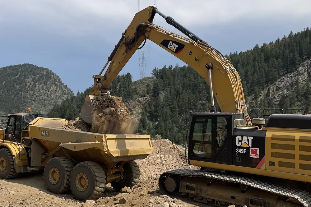600,000 tons of material were removed as part of the I-70 Floyd Hill Project in Colorado.