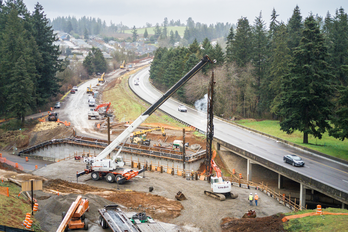 The I-5 project will expand the interstate from two to three lanes in the southbound direction, along with building two bridges and a roundabout.