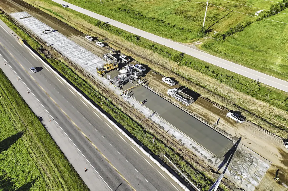 The South Lawrence Trafficway, or K-10, is being widened to a four-lane highway between Lawrence and Lenexa, Kansas.