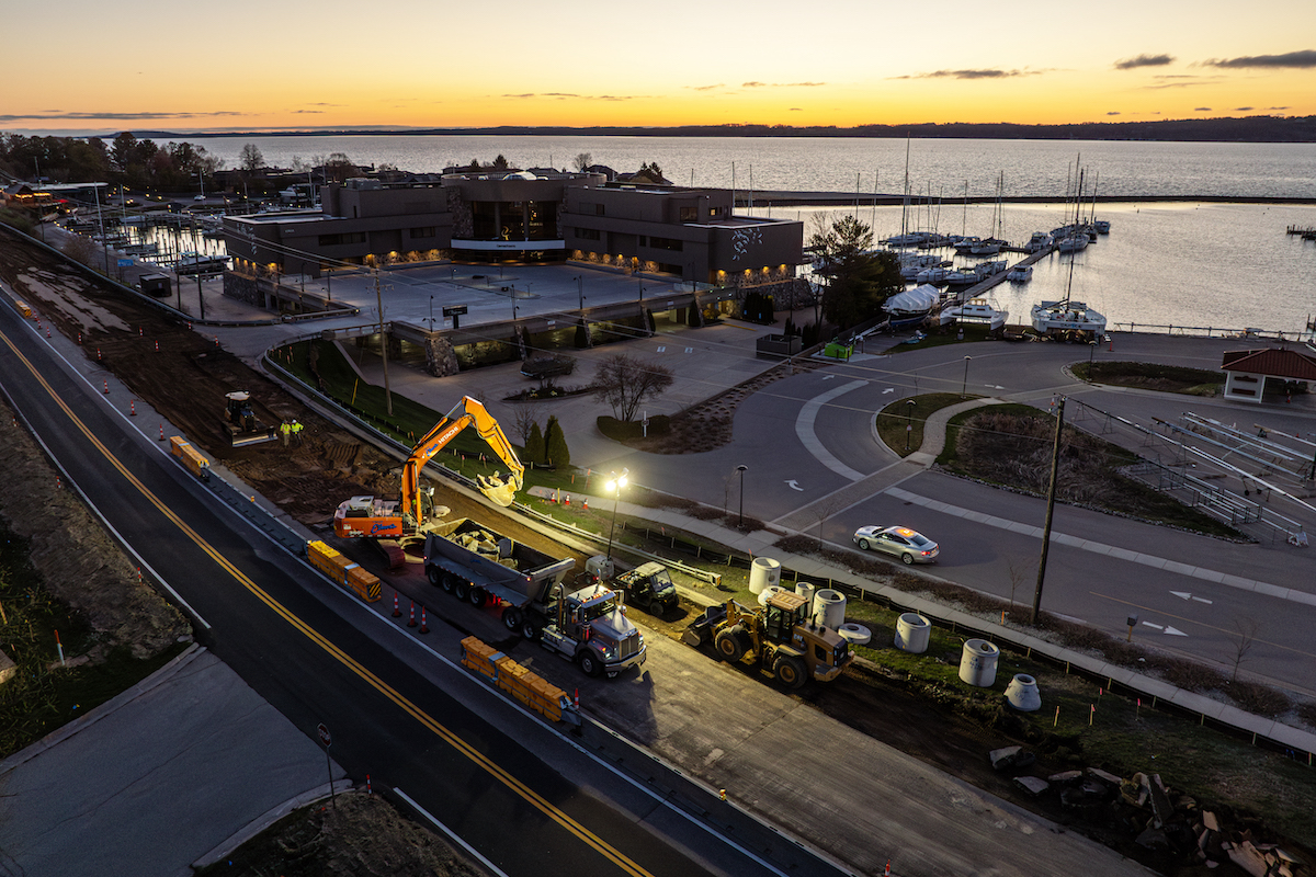 The Grandview Parkway is undergoing updates in northern Michigan, just off the West Arm Grand Traverse Bay.