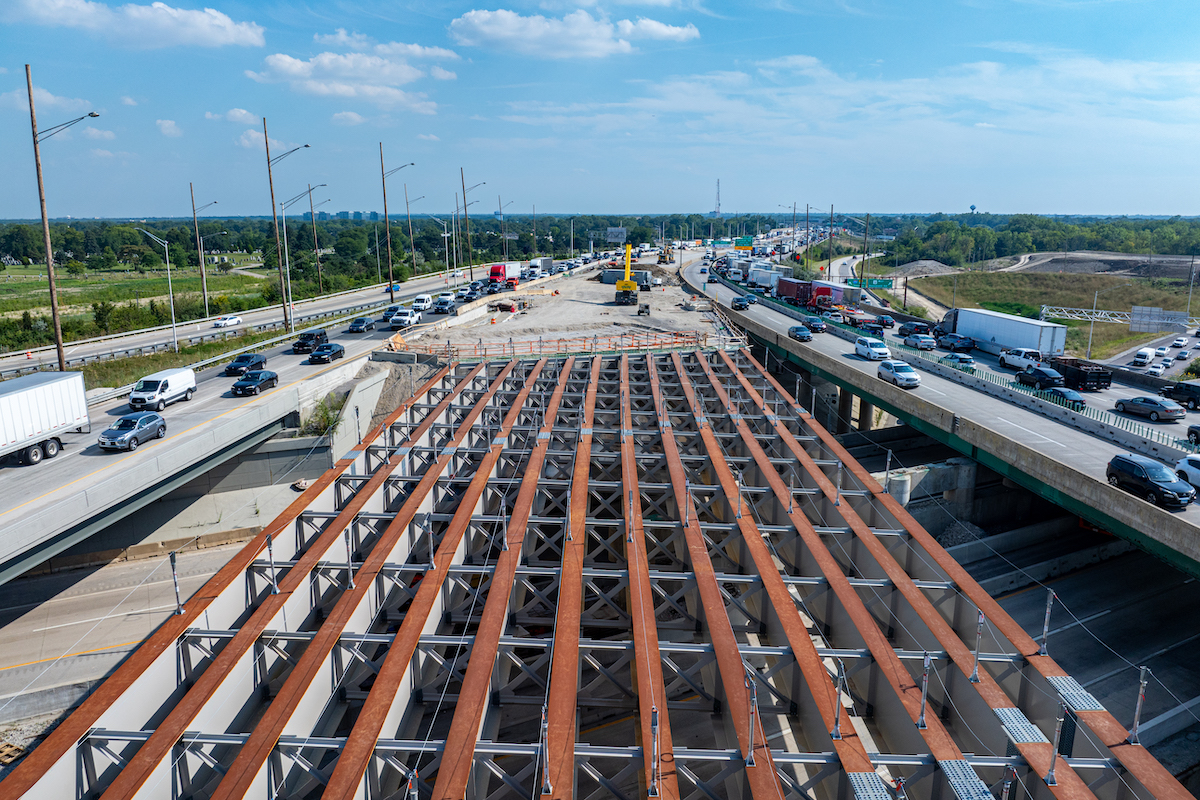The I-294 bridge will carry northbound I-294 over I-290.