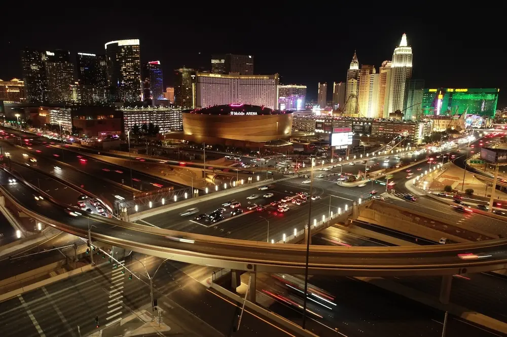 I-15/Tropicana Interchange project in Las Vegas (Photo courtesy of NDOT)