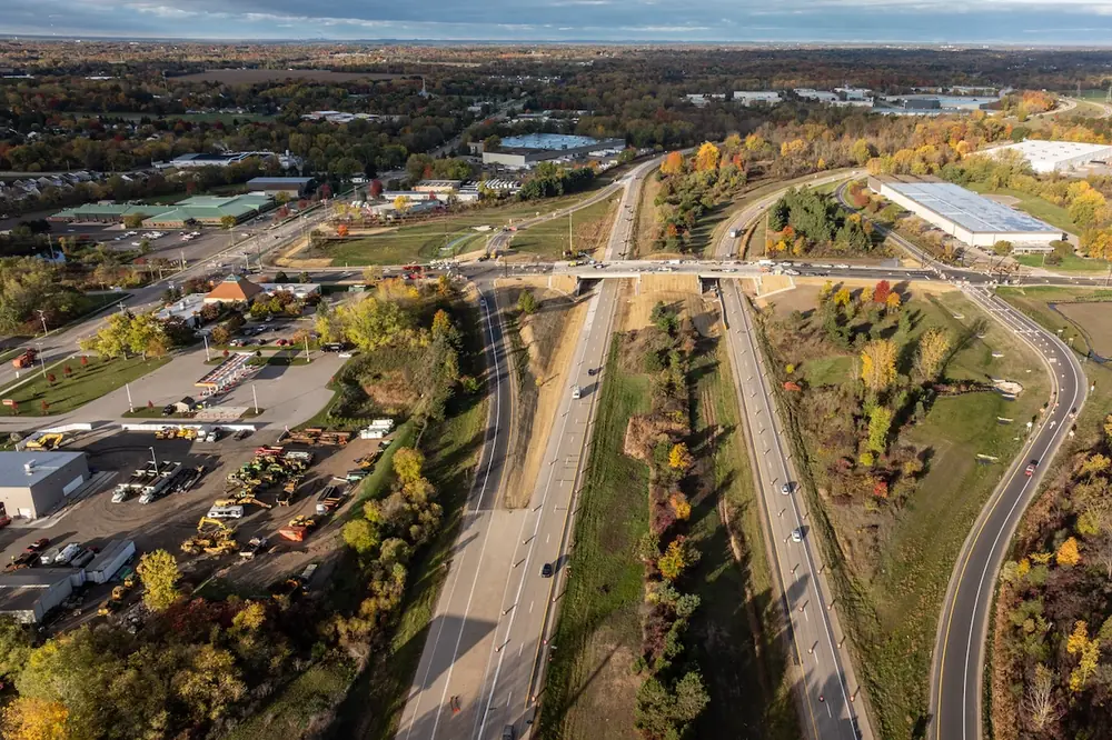 The Fruit Ridge Avenue/I-96 project in Walker removed a transportation bottleneck, improved safety, and enhanced connectivity.