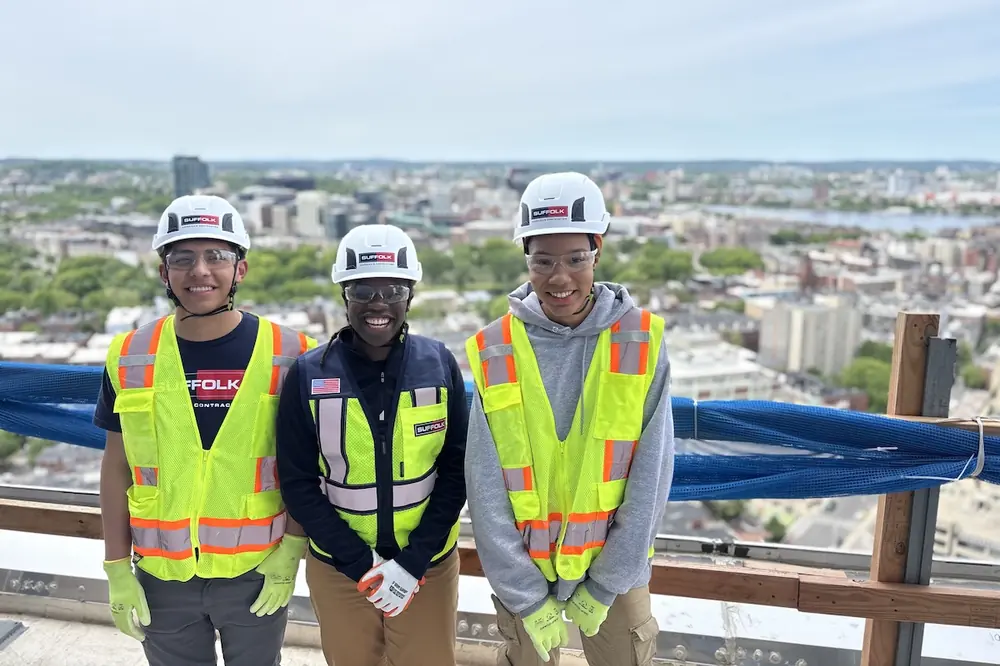 From left to right: Steven Chicas; Kharlita Chambers-Walker, Suffolk Workforce & Community Engagement Manager; and Maranda Escalera