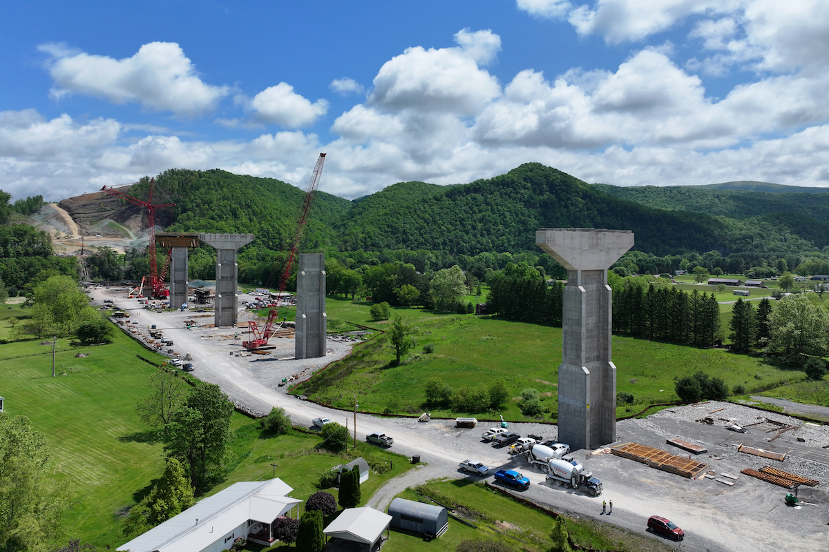 A project is underway on Corridor H, a four-lane divided highway that runs across West Virginia and into northwestern Virginia.