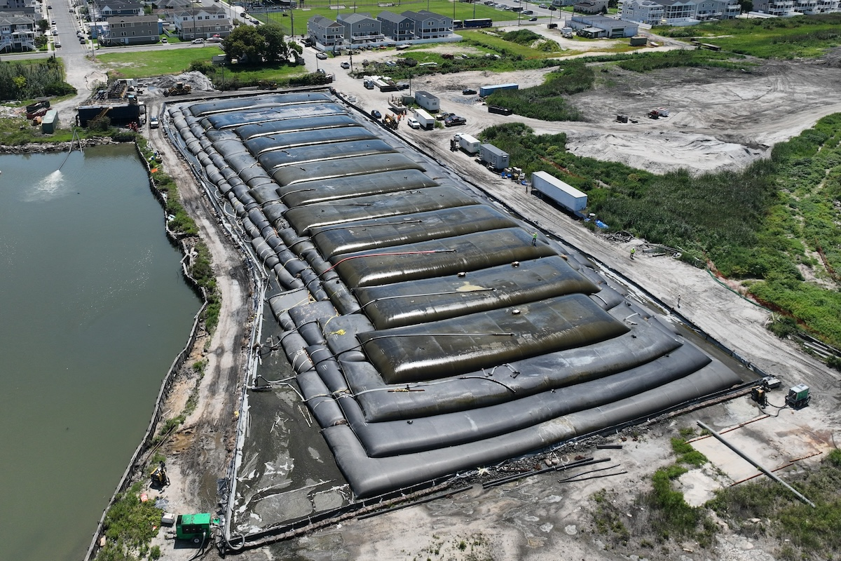 Geobags helped restore New Jersey’s heavily damaged Wildwood Channel complex and its seven maritime channels.
