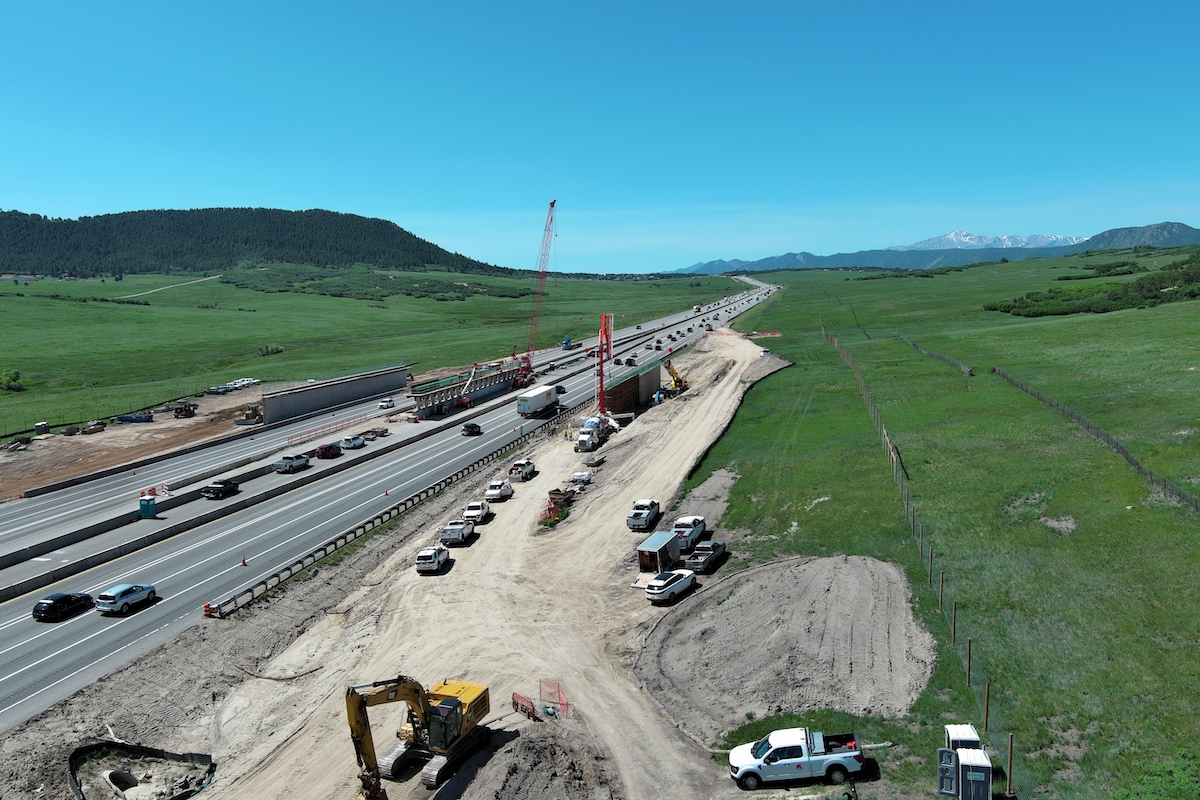 The 200-foot-wide, 209-foot-long Greenland Wildlife Overpass will span six lanes of traffic.