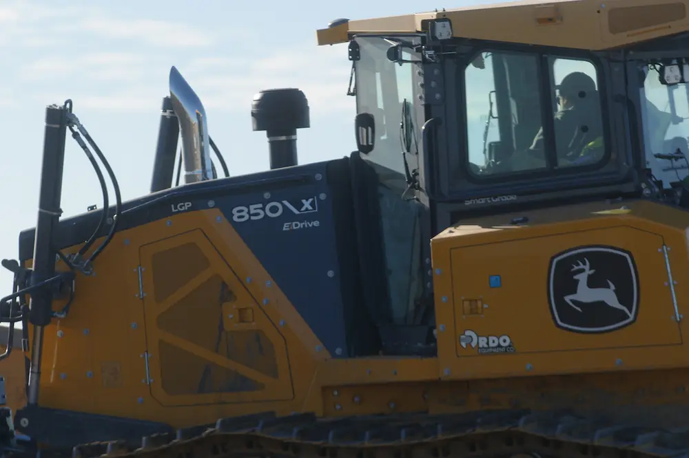 Westlund Excavating runs a John Deere 850 X Crawler Dozer with SmartGrade to hold grade and cut rework.