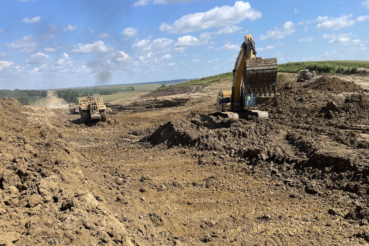 The 15.5-mile-long project on S.D. Highway 46 runs from the eastern edge of Beresford, South Dakota, to just north of the Iowa border.