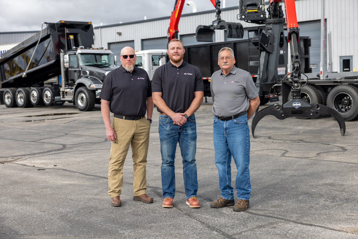 From left to right: Allen Cash, Sales Associate; Garrett Schaefer, Director - Equipment Sales & Operations; Chris Roth, Sales Associate