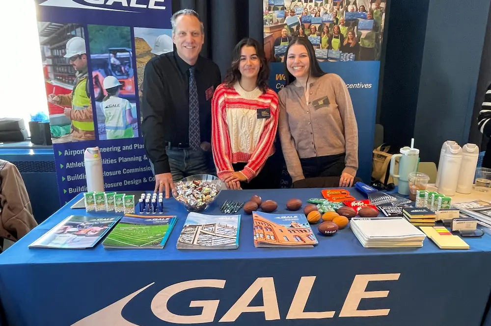 At university career fairs, Gale’s college loan repayment program and other benefits help attract top talent.