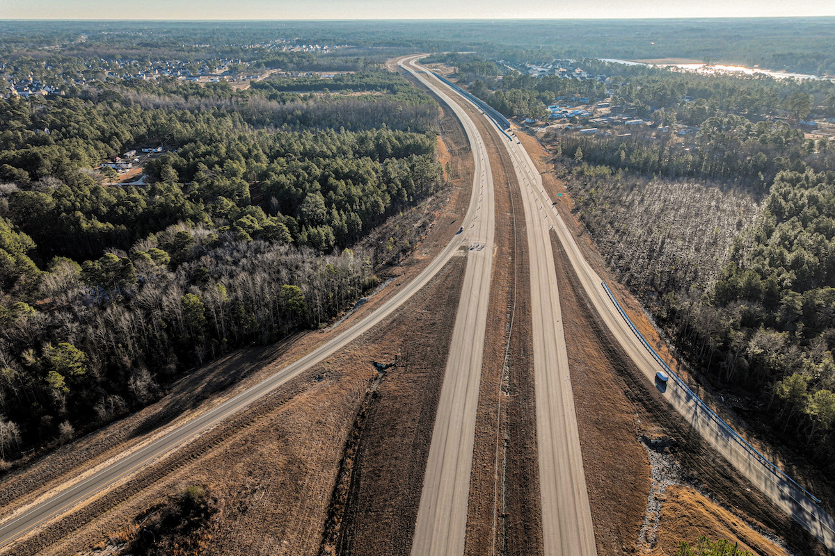 The final segment of the 39-mile Fayetteville Outer Loop, from Raeford Road to Camden Road, is complete and open to traffic.