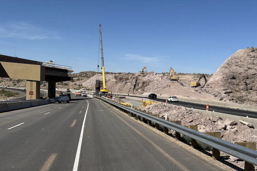 The Arizona Department of Transportation is constructing an interchange connecting U.S. 93 and Interstate 40 in Kingman.
