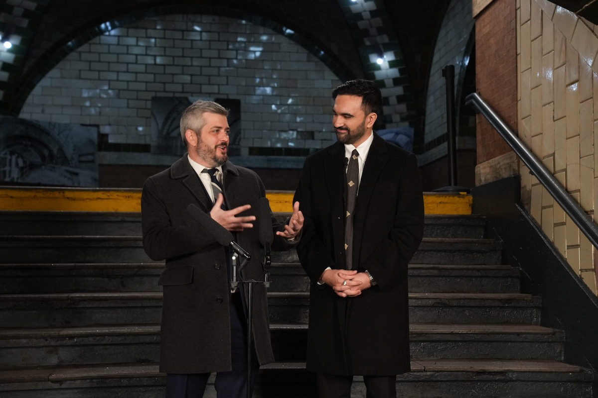 Mayor Zohran Mamdani (right) announced Mike Flynn (left) as Commissioner following his swearing in ceremony.