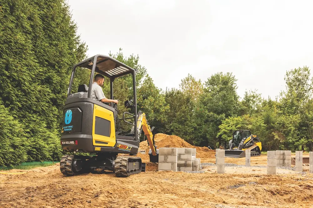 New Holland Construction’s E25X Electric Mini Excavator