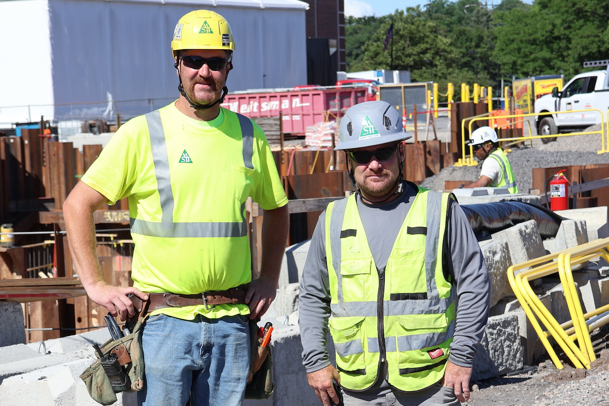 From left to right: Foreman Dave Garnish and Superintendent Jay Stanley of Manning Squires Henning