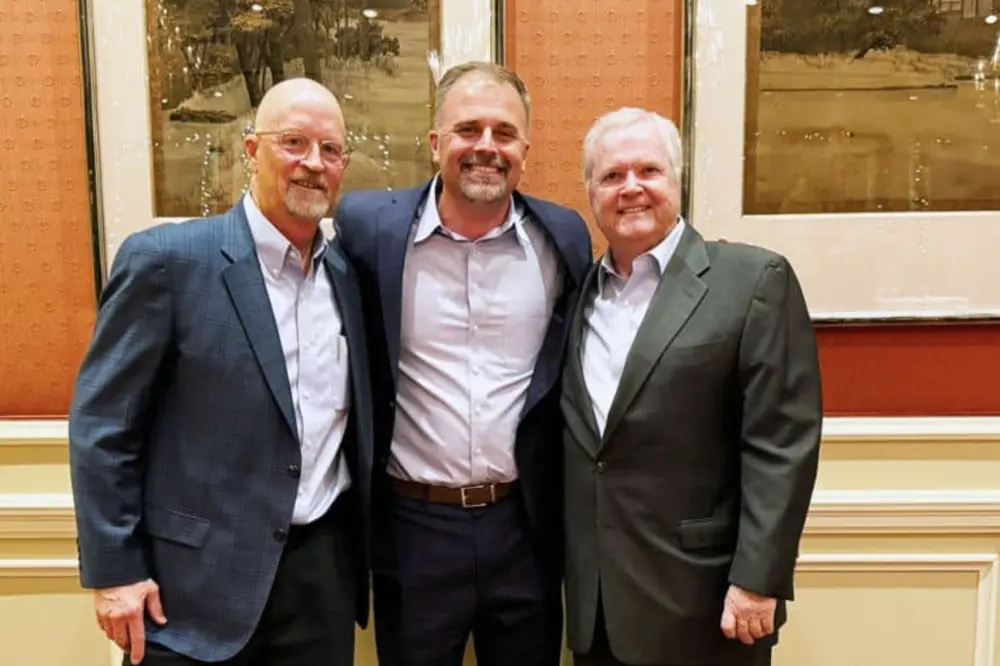 From left to right: Tom Galbreath, Chris Wilde, and Jim Dunaway
