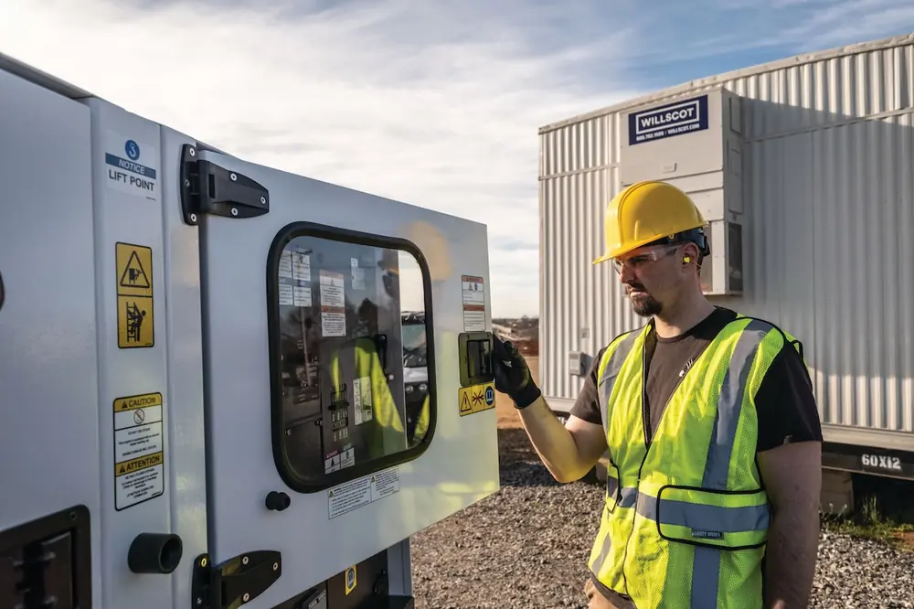 Portable generators allow operations to continue in remote locations.