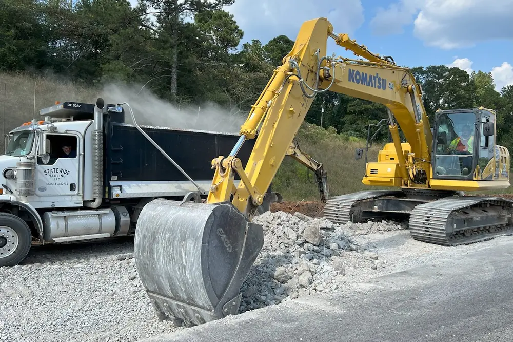The I-59 Trussville Project has utilized 134,000 square yards of rubblized concrete pavement.