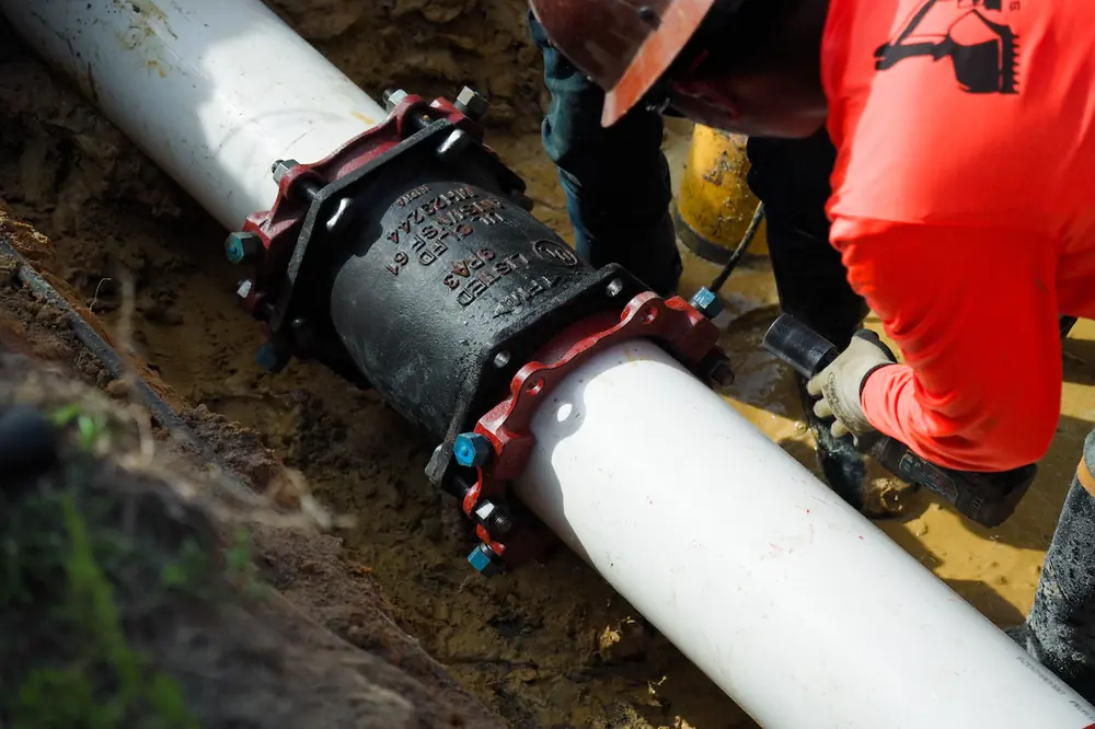 A project in Sampson County, North Carolina, will extend municipal water lines to residents who previously only had well water access.