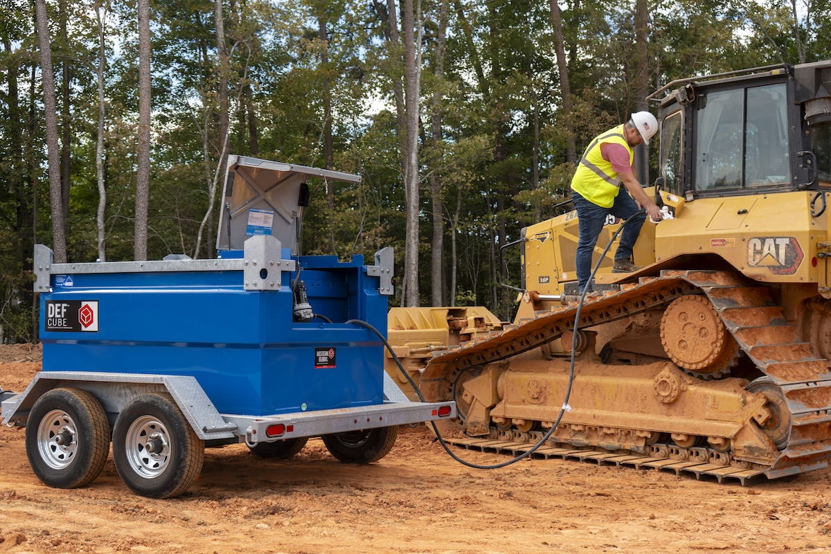 Turnkey DEF storage like Western Global’s DEFCube 550 offers flexibility to keep equipment moving efficiently.
