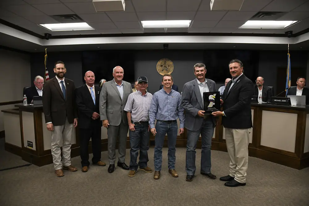 At the Oklahoma Transportation Commission meeting, the 2025 Governor’s Safety Excellence Award was awarded to District Two.