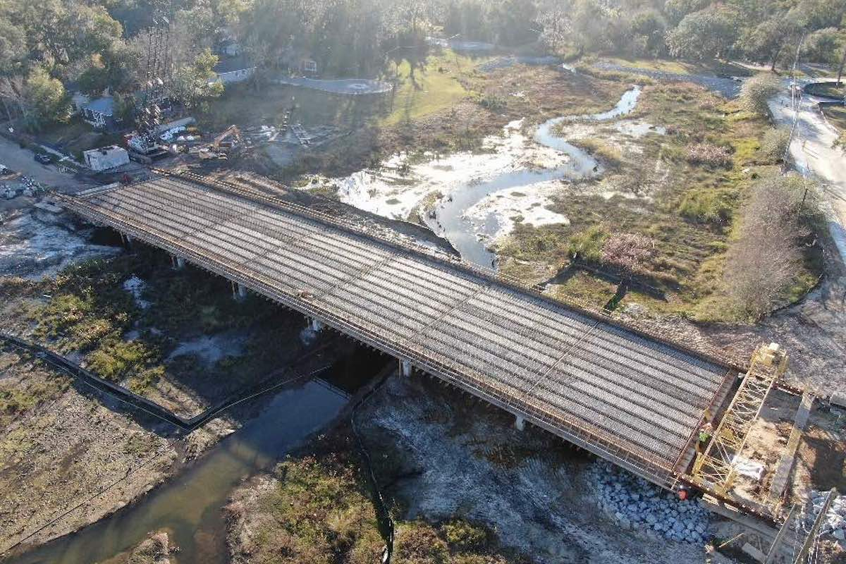 Completed in December 2024, the new King Street Bridge is more than 304 feet long.