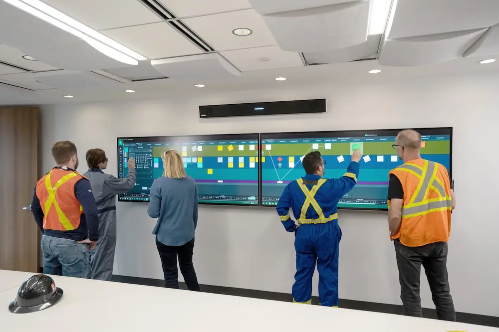 Visual planning helps teams effectively coordinate a project across many moving parts.