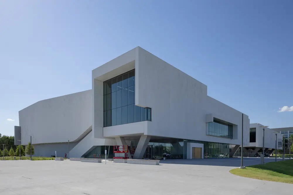The performance hall and music building will provide spaces for teaching, rehearsal, recording, and public performances.