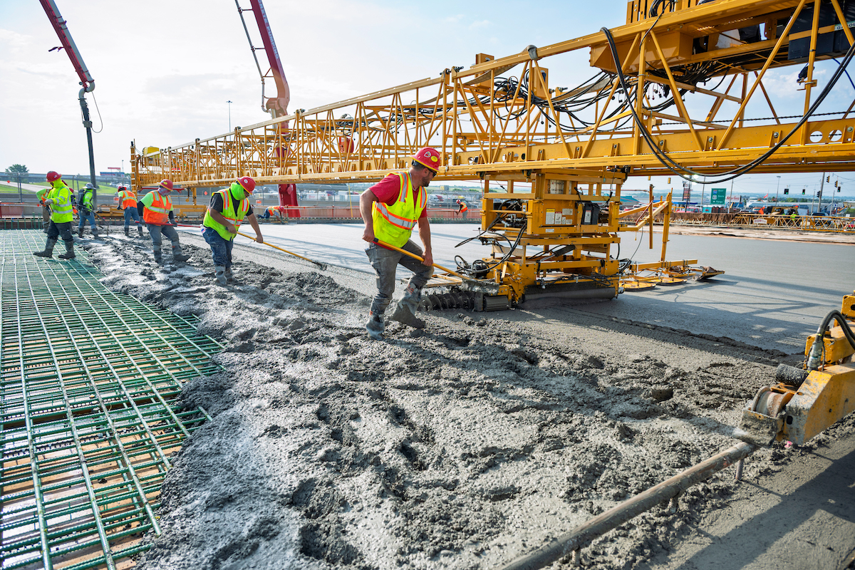 An interchange on I-94 in Bismarck, North Dakota, is undergoing a reconstruction that is scheduled for completion in summer 2026.