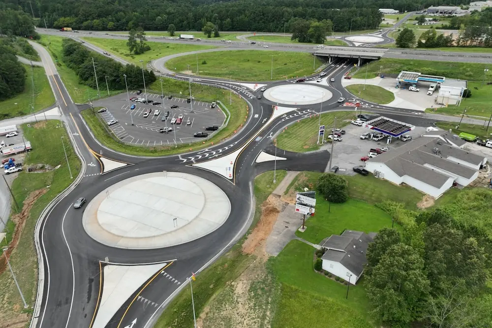 Blount County Triple Roundabout project in Alabama (Photo courtesy of ALDOT)