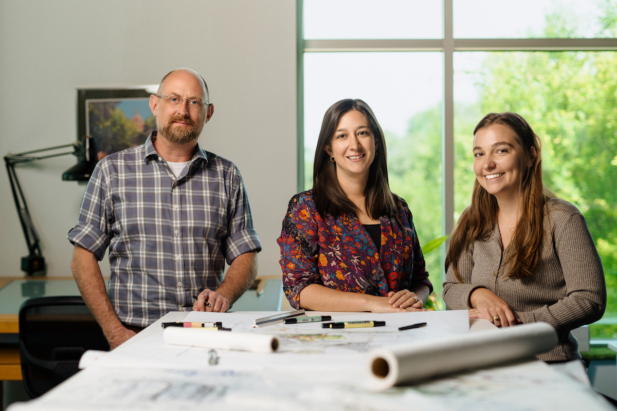 From left to right: Brendan Wittstruck, Kelsey Ross, and Shelby Horton