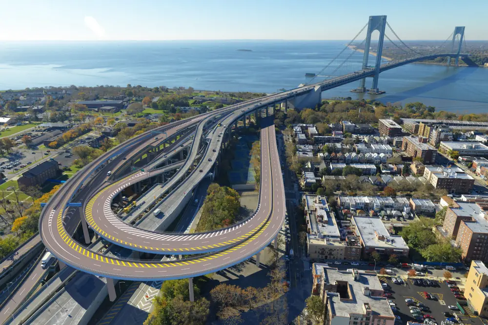 Rendering of VN-84B rehabilitation and new Brooklyn ramps
