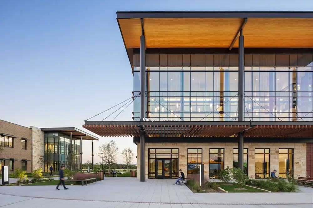 Skanska is currently building a 66,000-square-foot Career and Technical Education facility at Collin College’s Wylie Campus, where it previously delivered this 339,000-square-foot, $131 million campus development.