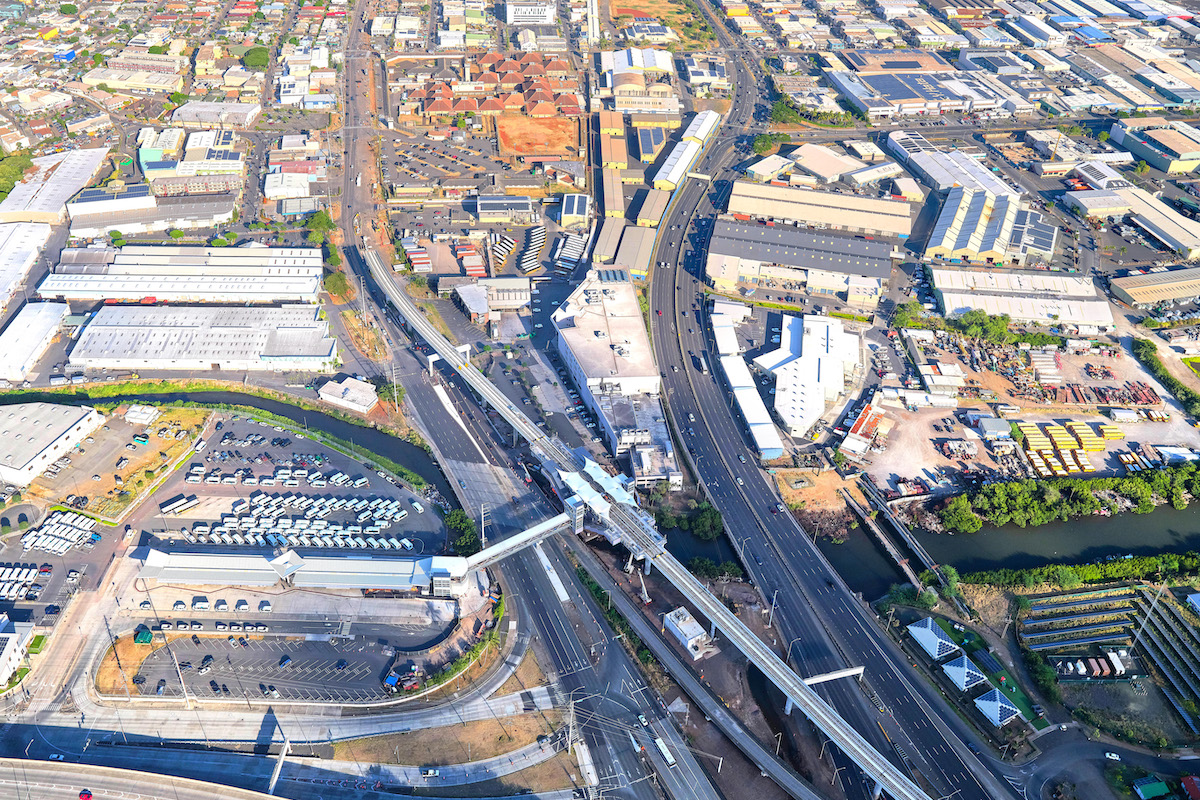 The 18.9-mile Skyline light rail system will reduce Honolulu’s traffic delays and overall carbon footprint.