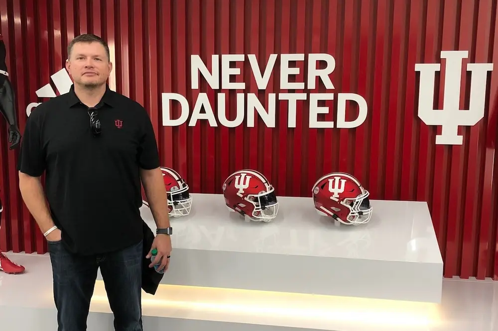 After playing center for Indiana University football, Matt Snyder applied lessons for team success to his role with Helix Electric.